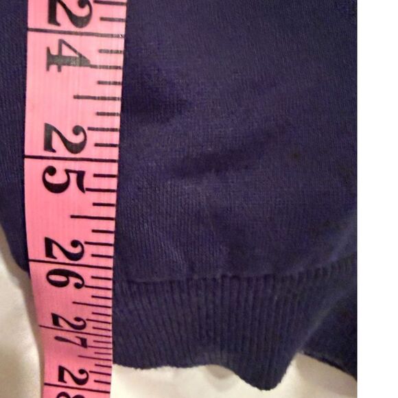 Champion Women’s XL Navy Fleece Sweatpants – Script Logo, 28" Waist -Unstretched - Picture 4 of 8